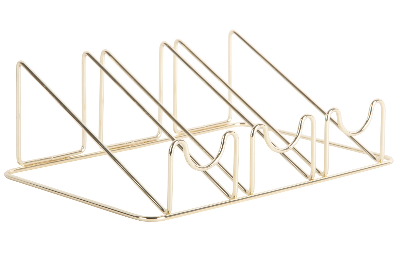 Present time Zlatý kovový stojan na víno Orium