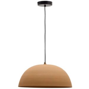 Béžové kovové závěsné světlo Kave Home Nibla 46 cm