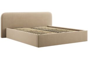 Micadoni Sametová postel Elizabeth 160 x 200 cm s úložným prostorem