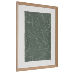 Zelený abstraktní obraz Kave Home Durkan 100 x 70 cm