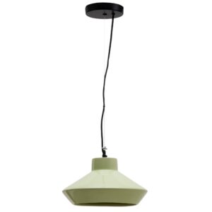 Zelené keramické závěsné světlo Kave Home Portol 31 cm
