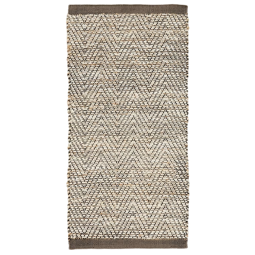 Hnědý jutový koberec Kave Home Arpe 70 x 140 cm