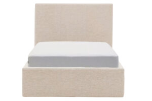 Kave Home Béžová jednolůžková postel Nahiri 90 x 200 cm