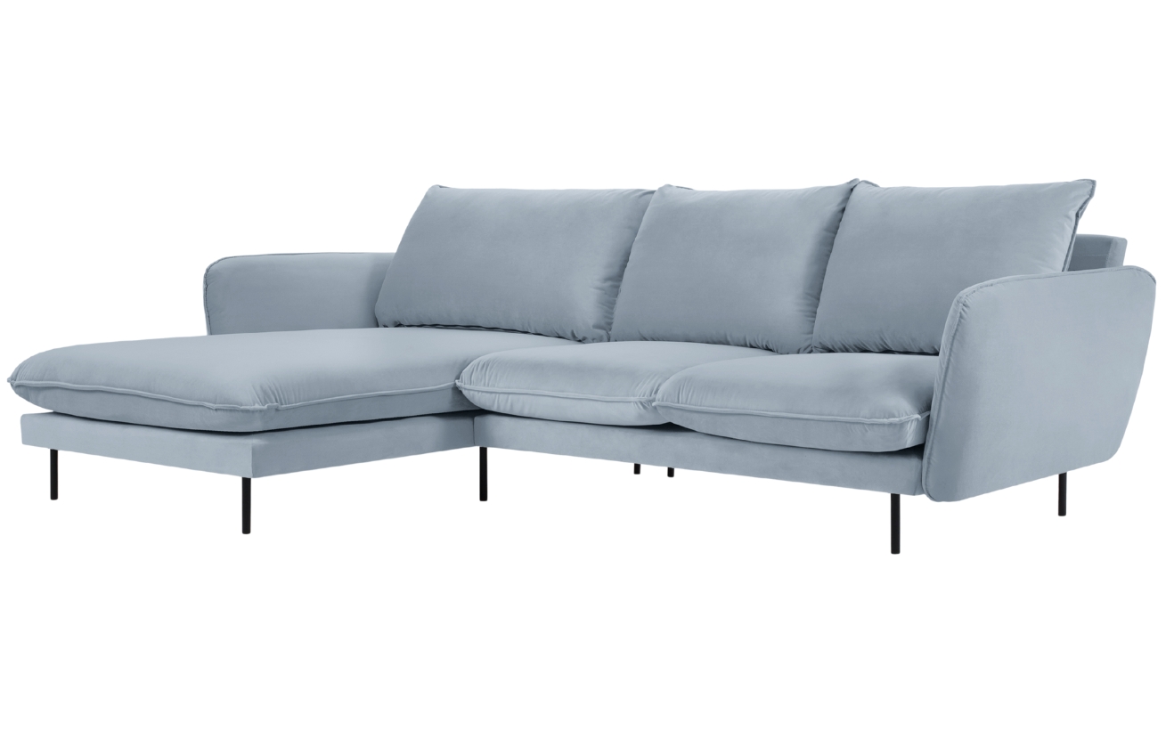 Cosmopolitan Design Sametová rohová pohovka Vienna 255 cm
