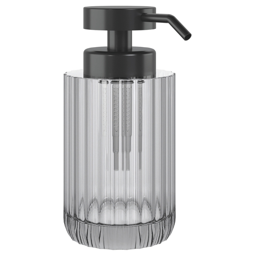 Cosmic Šedý skleněný dávkovač mýdla Lido 300 ml