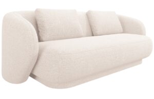 Cosmopolitan Design Světle béžová čalouněná dvoumístná pohovka Camden 169 cm