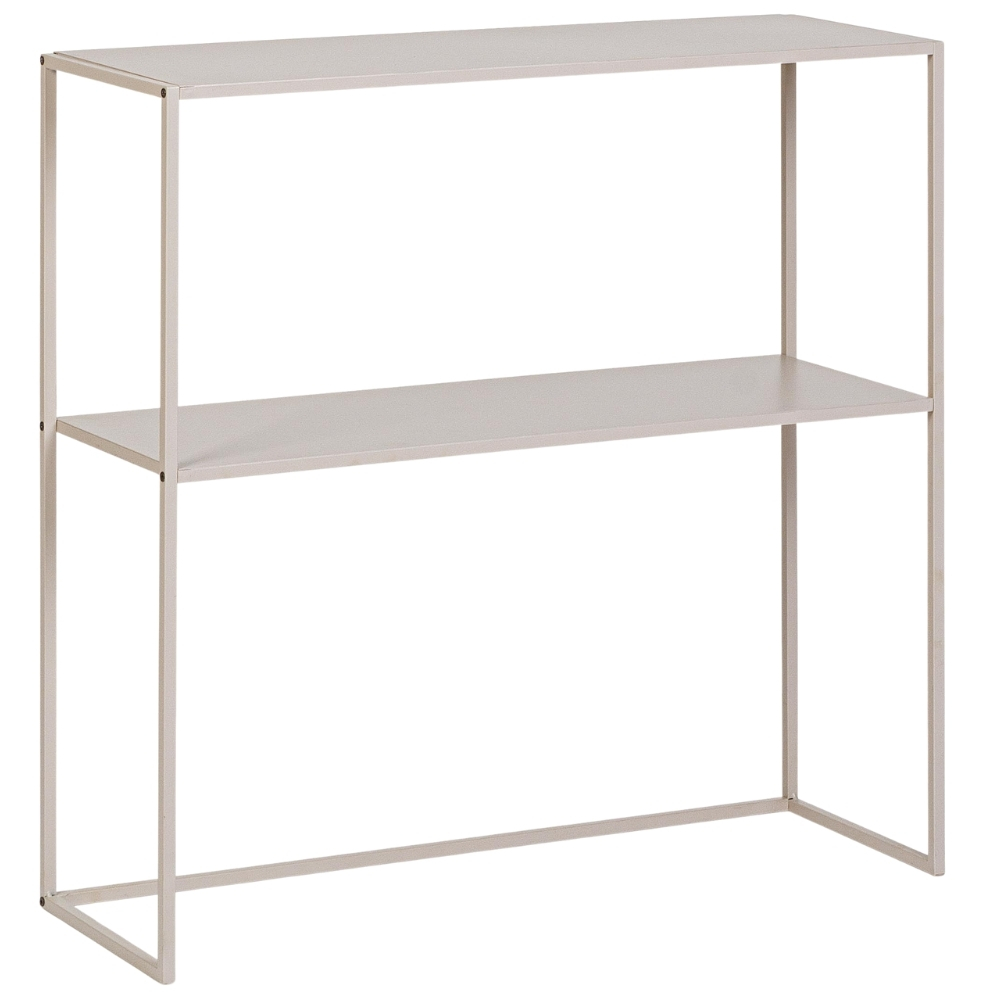 Bizzotto Béžový kovový toaletní stolek Alrik 78 x 27 cm