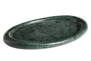Kave Home Zelený mramorový tác Lenorel 43 x 28 cm