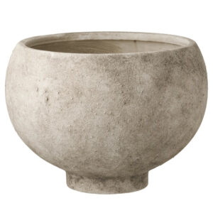 Nordic Living Šedý keramický květináč Galio Ø 26 cm