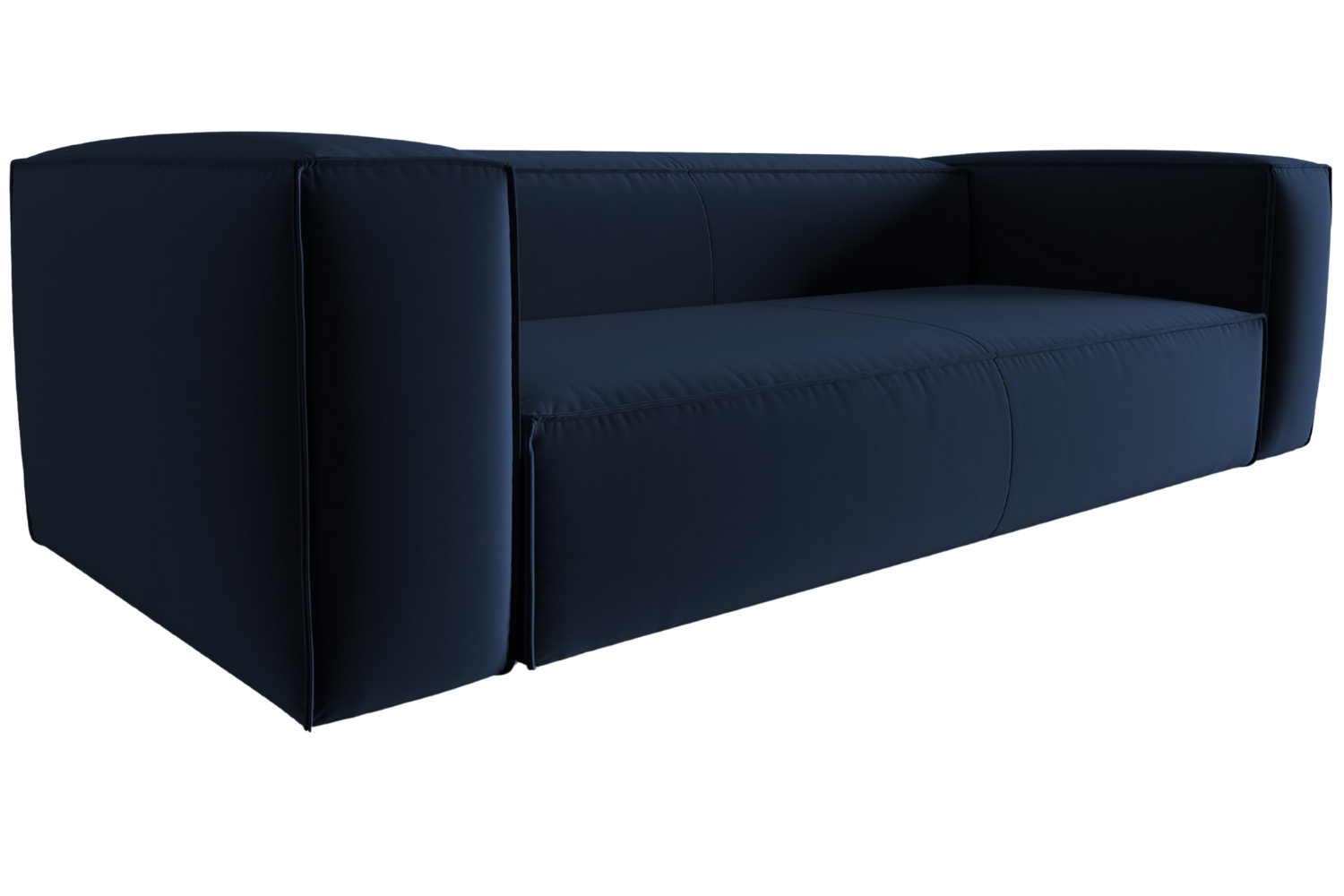 Cosmopolitan Design Královsky modrá sametová čtyřmístná pohovka Mackay 230 cm
