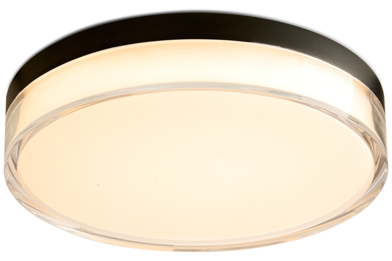 Halo Design Černé kovové stropní LED světlo Clear 28 cm