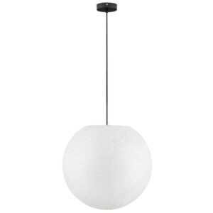 Nova Luce Bílé venkovní závěsné světlo Moon 50 cm