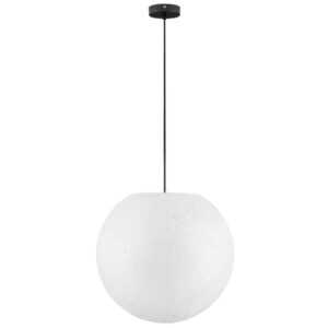 Nova Luce Bílé venkovní závěsné světlo Moon 50 cm