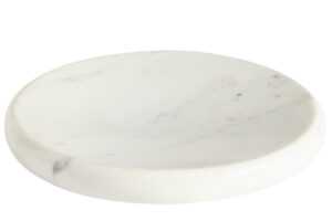 Kave Home Bílý mramorový podnos Obena Ø 25 cm