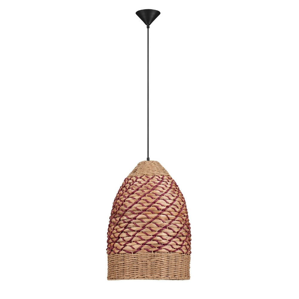 Červené závěsné světlo Nova Luce Mapi 37 cm