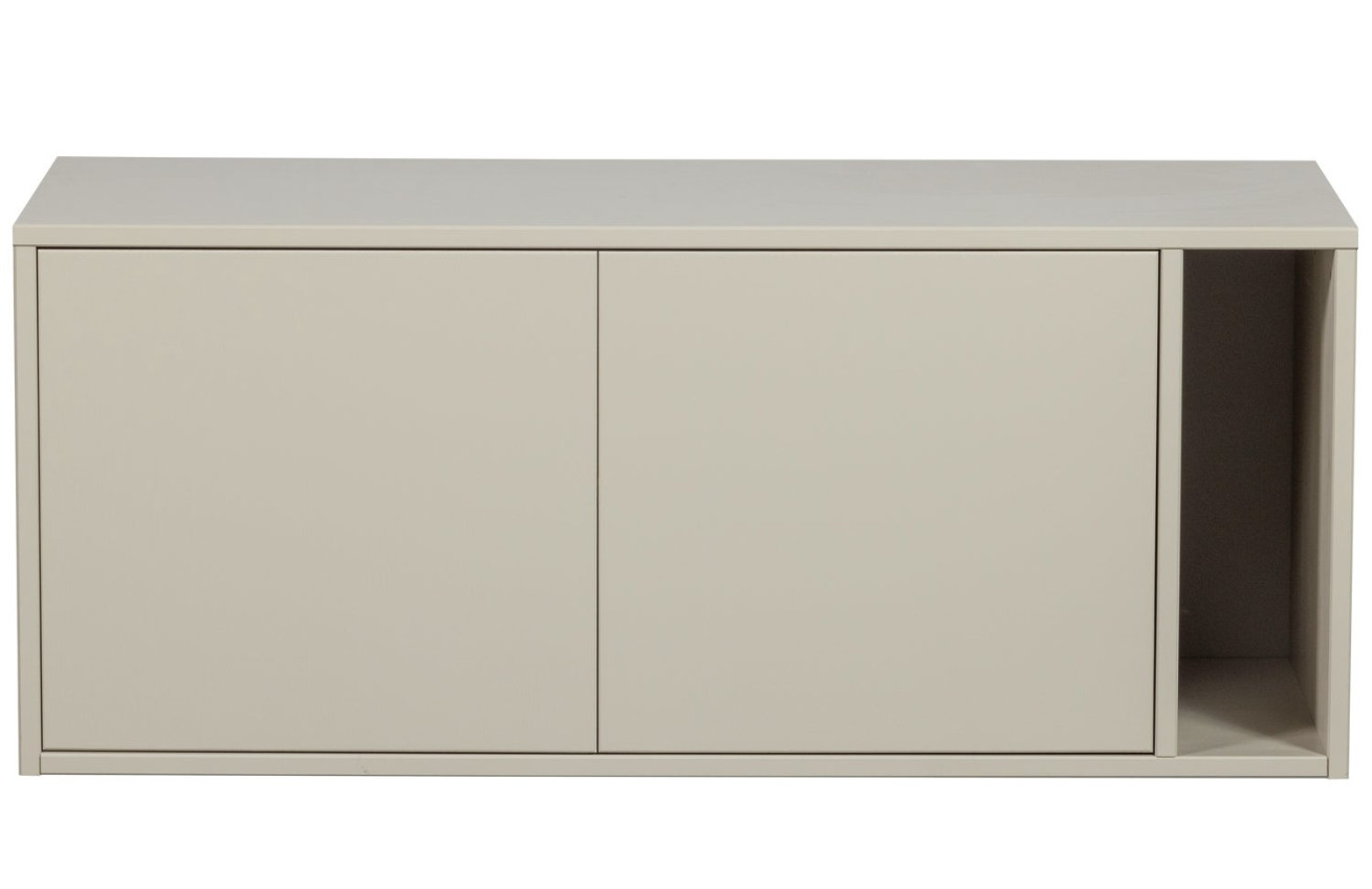 WOOOD Béžový dřevěný TV stolek Settle Down 108 x 44 cm