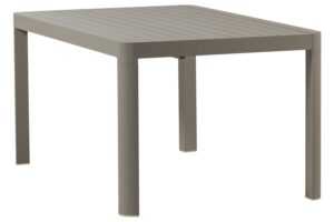 WOOOD Béžový kovový rozkládací zahradní stůl Ovara 150 x 150 cm