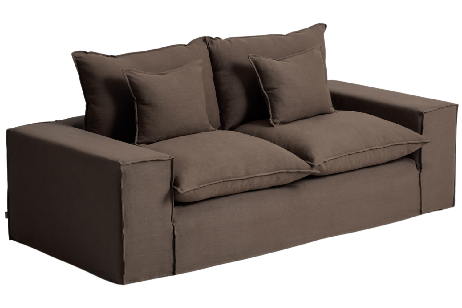 Kave Home Hnědá pohovka Anarela 240 cm s odnímatelným potahem