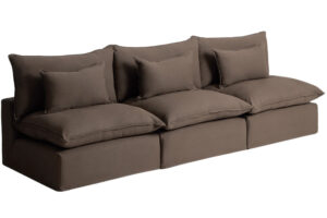 Kave Home Hnědá pohovka Anarela 330 cm s odnímatelným potahem