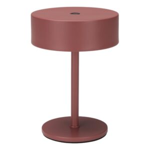 Zuiver Růžová kovová nabíjecí stolní LED lampa MINI