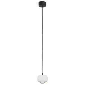 Nova Luce Bílé závěsné LED světlo Conga 10 cm