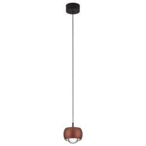 Nova Luce Hnědé závěsné LED světlo Conga 10 cm