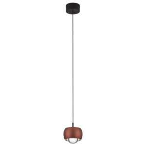 Nova Luce Hnědé závěsné LED světlo Conga 10 cm