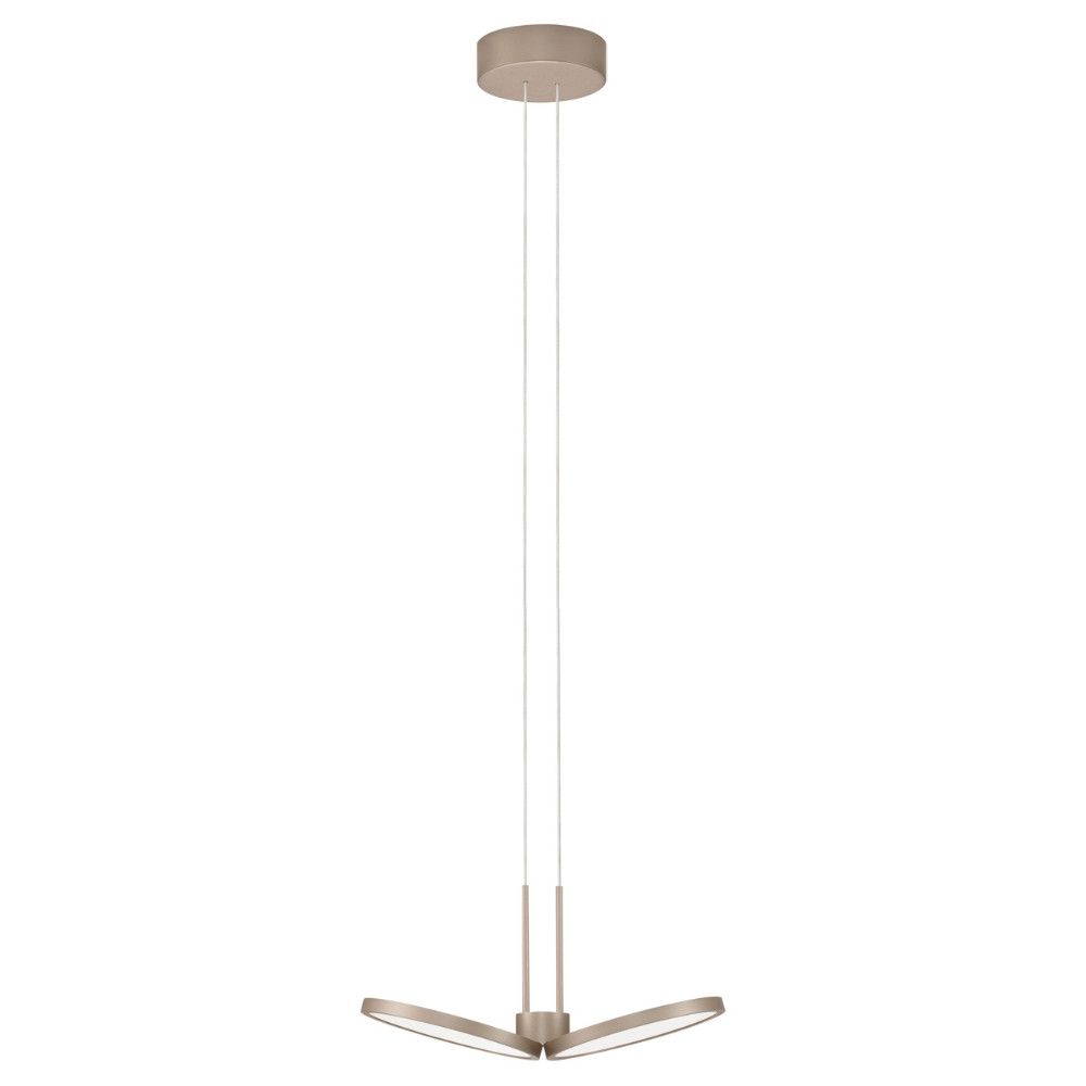 Béžové závěsné LED světlo Nova Luce Vea 33 cm