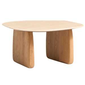 Kave Home Béžový travertinový odkládací stolek Pirita 71 x 70 cm