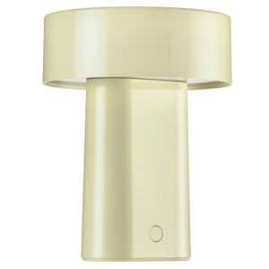 Zone Denmark Světle žlutá plastová nabíjecí stolní LED lampa Oblong