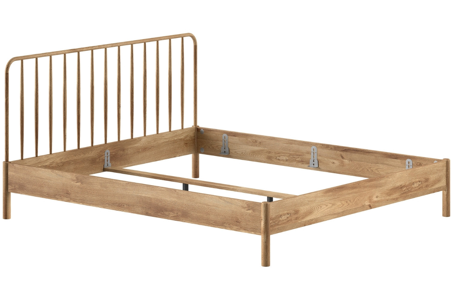 Vipack Dubová postel Olive 160 x 200 cm s čelem