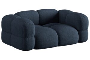 Cosmopolitan Design Tmavě modrá dvoumístná pohovka Loretto 180 cm