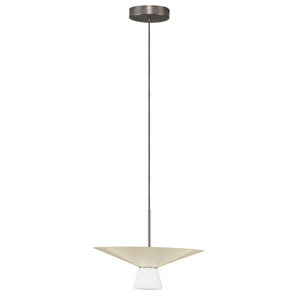 Nova Luce Světle béžové závěsné LED světlo Baris 38 cm