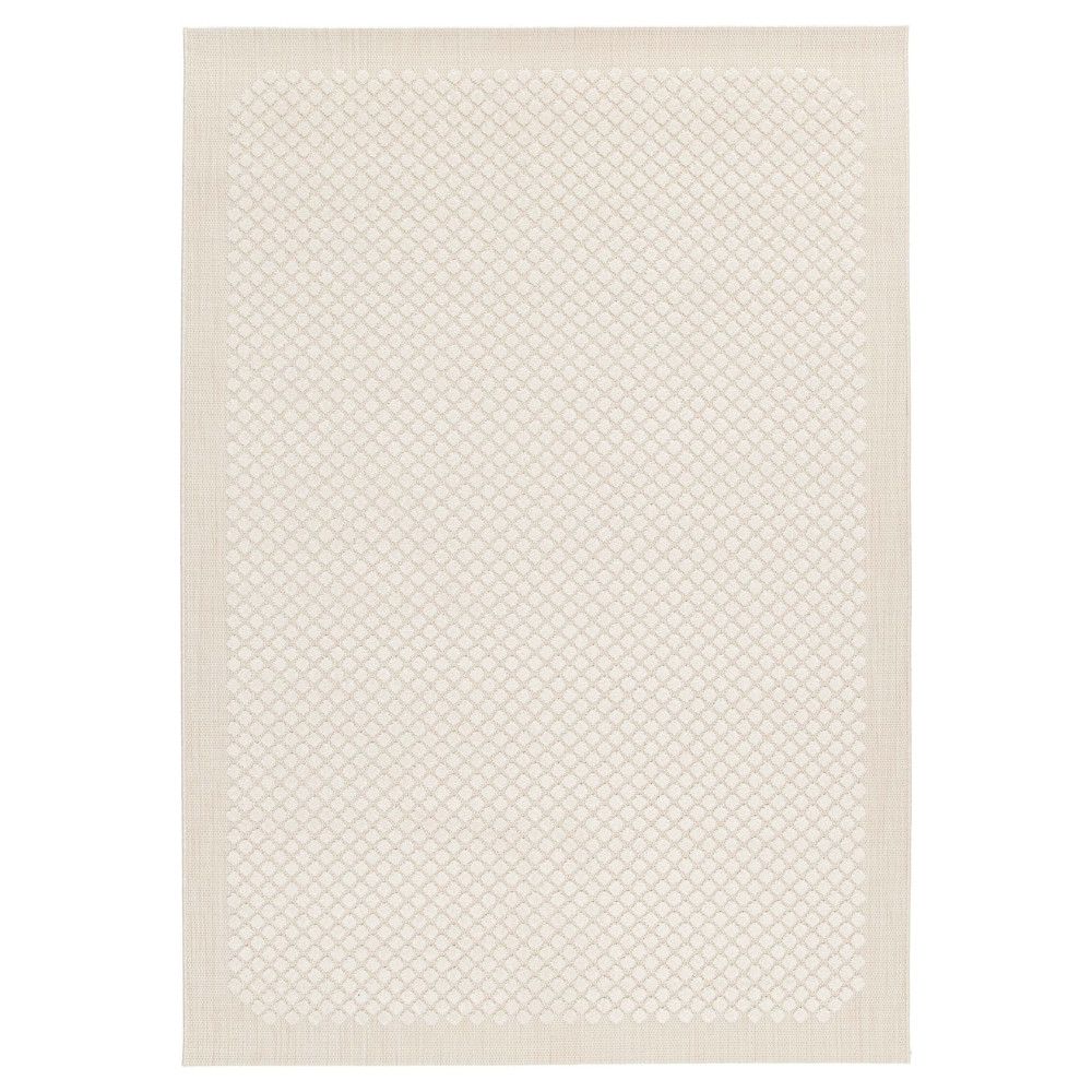 Fargotex Krémově bílý zahradní koberec Hexa 200 x 290 cm