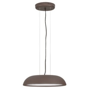 Nova Luce Hnědé kovové závěsné LED světlo Felicia 45 cm