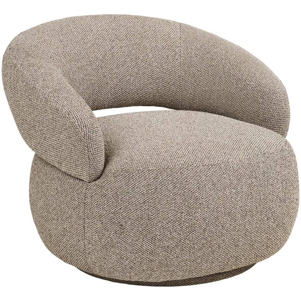 Nordic Living Béžové lounge křeslo Rion
