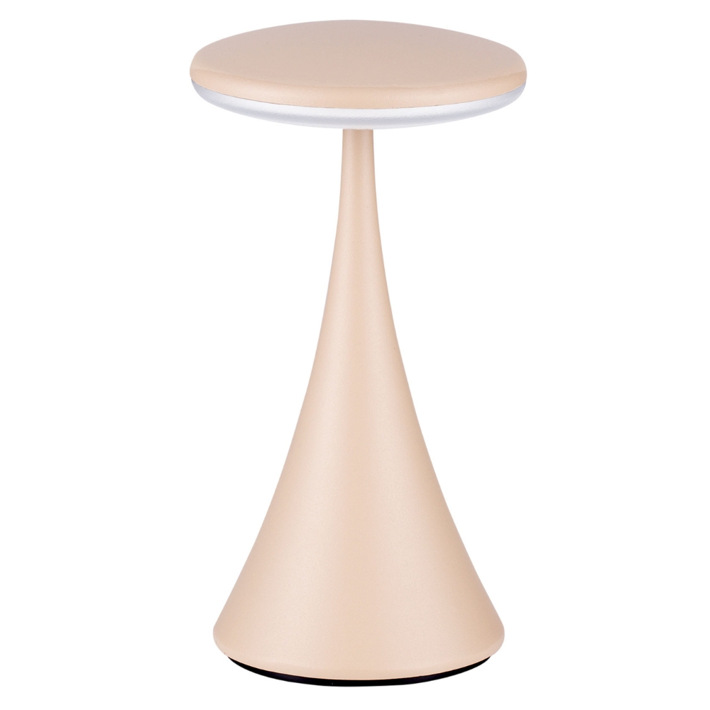 Nova Luce Béžová kovová nabíjecí stolní LED lampa Elbo