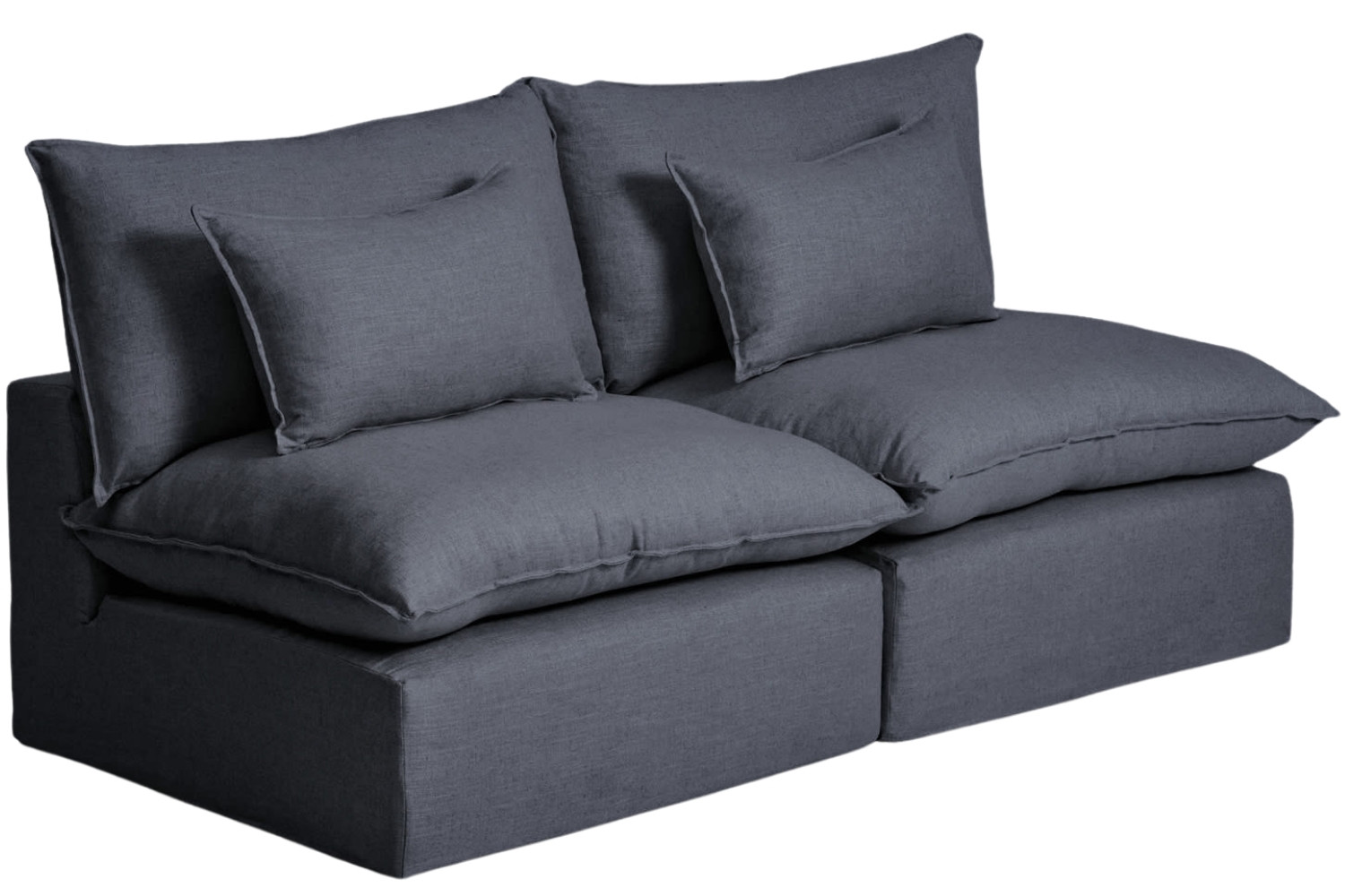 Kave Home Tmavě šedá pohovka Anarela 220 cm s odnímatelným potahem