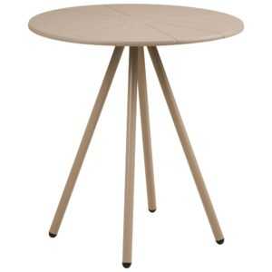 Nordic Living Béžový plastový zahradní bistro stůl Letta ø 70cm