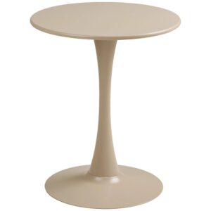 Nordic Living Béžový kovový zahradní bistro stolek Leira 60 cm
