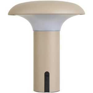 Nordic Living Béžová plastová nabíjecí stolní LED lampa Rami