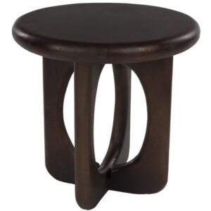 Housecraft Living Hnědý dřevěný odkládací stolek Jani ø 40 cm