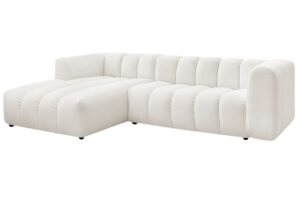 Bobochic Paris Bílá rohová pohovka Talia 288 cm