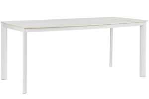 Bizzotto Bílý zahradní stůl Alcora 180 x 90 cm s keramickou deskou
