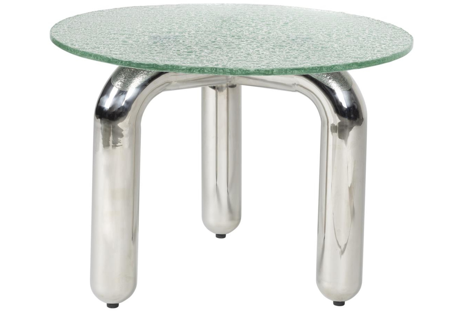 Dutchbone Skleněný odkládací stolek MARLY ø 60 cm