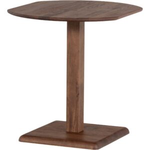 WOOOD Hnědý dřevěný bistro stolek Feno 79 x 67 cm