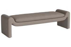 Bolia Tmavě béžová bouclé lavice Mielo 181 cm