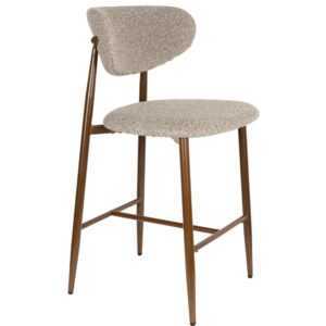 Housecraft Living Hnědá čalouněná barová židle NOOR 66 cm
