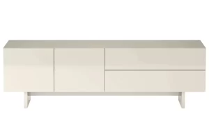 NovaNook Lesklý béžový TV stolek Glam 160 x 38 cm
