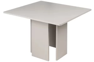 NovaNook Béžovošedý jídelní stůl Asper 100 x 100 cm